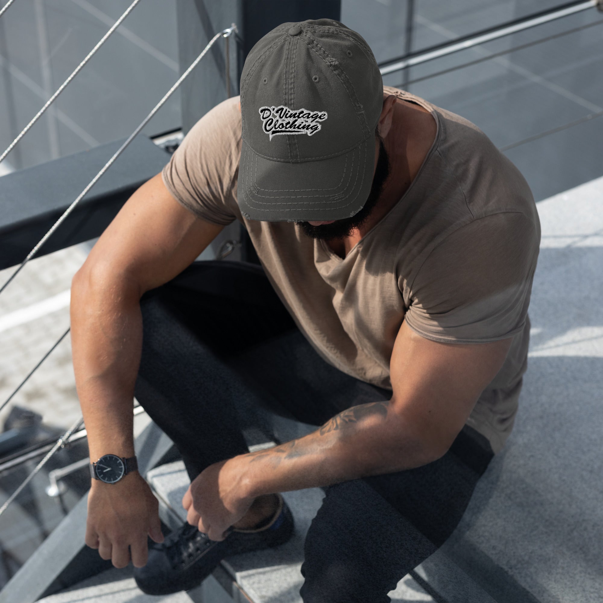 Distressed Dad Hat (Embroidery)